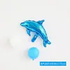 Nuevos Globos de Animales de Dibujos Animados con Temática Oceánica Ins Decoración de Cumpleaños de Bebé Decoración de Escena Delfines, Ballenas, Focas
