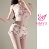 [Mar de Flores de Glicina] Traje de Baño para Mujer Bikini Bikini Dividido Tres Piezas Corea del Sur Sexy Celebridad de Internet Traje de Baño
