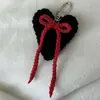 2026 Amazon Transfronterizo Nuevo Modelo Crochet Hecho a Mano Puro Lindo Fresco Colgante Llavero Lazo Venta al por Mayor