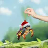 Juego de 4 Adornos Colgantes Decorativos Acrílicos Planos 2D Nuevos Transfronterizos para Coche Decoración de Interiores de Coche Simple y Elegante