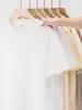 Camiseta de algodón peinado de manga corta con cuello redondo, marca de tendencia estilo americano, 230g, camiseta básica de color liso simple y versátil, top casual holgado