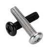 Acero al Carbono Grado 4.8 Niquelado Tornillos Pequeños de Cabeza Phillips Redonda Pm Tornillos Mecánicos de Cabeza Phillips Redonda Zinc Negro M2-M6