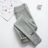 Calças Leggings Forradas com Lã para Mulheres, Adequadas para Primavera e Outono, para Figuras Baixas, Ajustadas ao Corpo, Quentes, de Cintura Alta, Emagrecedoras, Calças Skinny Grossas com Costela