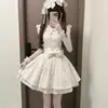 Vestido de viagem com lapela estilo princesa, de renda doce transpassada cor damasco, para mulheres, vestido curto de princesa de verão com laço
