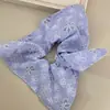 Laço de Renda para Cabelo de Menina Grande Intestino Elástico de Cabelo Duplo de Renda Grande Simples Versátil Headwear de Destaque