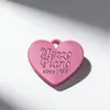 Colgante de Corazón Pintado de Colores Color Caramelo Dopamina Lindo Femenino DIY Accesorios de Joyería Dijes para Bolsos