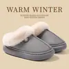 Novas pantufas unissex para outono e inverno de 2026, forradas com fleece espesso, solado espesso, quentes e antiderrapantes, para uso interno e externo, com design de bico fechado, adequadas para uso tanto interno quanto externo