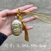 Nuevo Estilo Oro Puro 999 Bodhisattva Manjushri Colgante con Borla, Amuleto de Buena Suerte para el Éxito en los Exámenes de Ingreso a Preparatoria y Universidad, Regalo al por Mayor