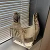 Bolso Bandolera de Cuadros de Gran Capacidad Tipo Dumpling para Mujer 2025 Nuevo Versátil Moda Bolso de Hombro Bolso para Estudiante