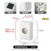 Estante de almacenamiento de pared lateral para refrigerador, colocado detrás de la puerta de entrada, para guardar film transparente y suministros de cocina; caja de almacenamiento magnética de pared