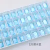 Açúcar de Pedra Transparente Grande Dongzhou 14*10 Fino K9 Ponta Afiada de Ângulo Reto Inferior Unha Artística Diamante Unha Artística Diamante Acessórios de Joalheria 10 Peças