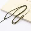 Nuevos accesorios simples cuerda trenzada Jade cuerda para collar semiacabada ajustable espiral colgante para hombre y mujer venta al por mayor