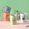 Taza para enjuague bucal casera Taza para cepillo de dientes de pareja Taza para cepillarse los dientes Taza simplificada creativa Set de tazas de lavado de viaje de dibujos animados