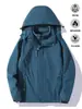 Chaqueta Corta Impermeable Corta de Polar a Prueba de Viento Tres en Uno para Pareja Ropa de Montañismo Otoño e Invierno Ropa de Trabajo