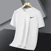 2026 Nueva Moda de Verano para Hombre Camiseta de Manga Corta con Cuello Redondo de Seda de Hielo Top Deportivo Casual para Correr para Hombre