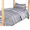 Funda de edredón y juego de sábanas de tres piezas engrosado, cepillado, amigable con la piel, individual, simple, para dormitorio de estudiante, juego de tres piezas, fabricante, venta al por mayor