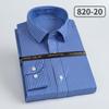 Camisa Social Masculina de Manga Longa 100% Algodão Dp Pronta para Usar Resistente a Amassados com Listras de Algodão