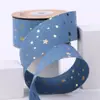 Accesorios para el Cabello de Cinta de Mezclilla Estrella Material Hecho a Mano DIY Regalo Empaque de Flores Zapatos Sombrero de Paja con Flores Cinta de Moño