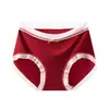 Panty de Encaje Rojo de Cintura Alta Control de Abdomen para Mujer, para el Año del Dragón, Entrepierna Transpirable, Incluye Calcetines