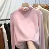 Capa Interior Térmica de Doble Cara para Mujer Otoño e Invierno Versátil 2026 Nuevo Estilo Camiseta de Manga Larga Cuello Alto Medio Ins Top
