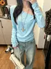 Camiseta feminina estilo coreano ombro a ombro de manga longa, nova coleção primavera/outono 2026, design emagrecedor, top base estiloso para garotas da moda