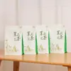 Bolsa de empaque para té personalizada urgente, bolsa de mano auto-soportante, alimentaria, de ocho lados, papel de aluminio, 250g, en stock, bolsa para té de jazmín