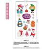 Pegatina Navideña Personalizada Dibujo Animado Pegatina para Diario Halloween Papá Noel Nochebuena Pegatina Tatuaje Muñeco de Nieve