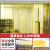 Cortina de Puerta de Aire Acondicionado Anti-Humo para Cocina, Cortina de Plástico PVC Transparente Naranja Antiadherente a Prueba de Mosquitos para el Hogar, Cortina Bloqueadora de Viento