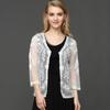 Cárdigan de encaje de verano 2026 para mujer, estilo fino, corte ajustado europeo y americano, casual simple, camisa ligeramente transparente para protección solar, mangas de tres cuartos, Amazon