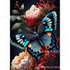 Nova venda quente da Amazon 5D pintura diamante borboleta animal redondo diamante completo diamante faça você mesmo pintura decorativa fábrica atacado