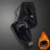 Pantalones casuales al por mayor para hombre otoño e invierno forrados de polar engrosados pantalones deportivos para hombre pantalones de punta suelta una generación de pelo