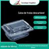 Caixa de Frutas Descartável Caixa de Embalagem de Plástico para Frutas Embalagem para Frutas e Legumes de Supermercado Caixa Blister