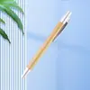 Pluma de bambú de comercio exterior logotipo publicitario imprimible regalo promocional se puede pedir Bolígrafo de presión al por mayor suministro de fábrica