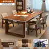 Escritorio para Uso Doméstico, Escritorio Doble de Madera Maciza para Computadora, Mesa Larga de Estudio para Estudiantes, Mesa de Pared, Banco de Trabajo, Mesa Larga Rectangular