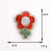 Novo Patch Bordado de Flor Coração de Desenho Animado Patch Autoadesivo DIY para Roupas e Bolsas Bordado à Mão