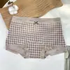 Cueca Boxer Feminina Estampa Leopardo Pure Desire, Algodão Puro, Algodão Classe A, Cintura Baixa Estendida, Sem Costura, 10A Antibacteriana, Cintura Média