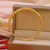 Europa y Estados Unidos nuevo pulsera de empuje y tirón chapada en oro moda Joker personalidad joyería popular pulsera de acacia imitación oro al por mayor