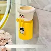 Bonito Soporte Magnético para Vaso de Cepillo de Dientes para Uso Doméstico, Vaso para Enjuague Bucal, Soporte para Cepillo de Dientes, Vaso de Drenaje Colgante sin Taladrar, Vaso para Lavar