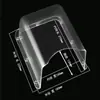 Cubierta Impermeable Transparente para Máquina de Control de Acceso, Máquina de Reconocimiento Facial, Cubierta de Medición de Temperatura, Caja Protectora para Lector de Tarjetas, Metal de Protección Solar para Exteriores