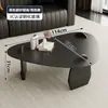 Mesa de centro nueva de vidrio templado, adecuada para uso doméstico, sala de estar, diseño triangular, tamaño irregular, juego de mesas, estilo minimalista italiano