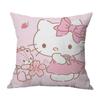 Venta Caliente Transfronteriza Serie Hellokity Lino Funda de Cojín para Sofá de Casa Dormitorio Almohada Impresión a una Cara