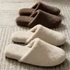 Pantuflas de algodón para uso en interiores, adecuadas para el hogar, invierno, con suelas suaves, silenciosas, cálidas y antideslizantes, disponibles para hombres y mujeres, y perfectas para otoño