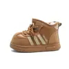Botas de Nieve Populares para Niños 2025 Invierno Terciopelo Engrosado Botas de Algodón para Niñas para Usar Afuera Cálido Estilo Casual Zapatos de Algodón para Niños