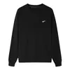Moletom Masculino Primavera e Outono 2024 Nova Camiseta Masculina de Manga Longa Pequena Terry Masculina Gola Redonda Pulôver Tricotado Base