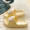 Pantuflas Mujer Verano INS Lindo Gato Blanco Rosa Moda Interior Exterior Calzado EVA Sensación Suave Suela Gruesa Ligero Resistente al Desgaste Sandalias