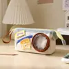 Bolsa de Lápices de Dibujos Animados Práctica de Gran Capacidad Premios para Estudiantes de Primaria Caja de Papelería Infantil Bolsa de Lápices Creativa Linda para Jardín de Infancia