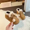 Zapatos peludos casuales versátiles para mujer, calzado para exteriores, nuevo para Otoño/Invierno 2026, suela suave antideslizante, estilo francés, zapatos de algodón engrosados con felpa