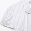Estilo Europeo y Americano Transfronterizo Z Nueva Moda Elegante Amazon Ropa de Mujer al por Mayor Camisa de Popelina a Rayas 2066010