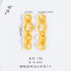 Tienda de oro con oro de arena de Vietnam accesorios DIY flor anillo de seda entrelazado amor geométrico cuadrado pulsera collar accesorios