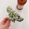Pinza para el cabello Duowei Accessories de Aleación de Acetato Estilo Coreano, Pasador Extra Grande para la Parte Trasera de la Cabeza, Accesorio para el Cabello Simple y Elegante